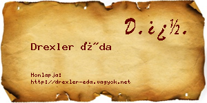Drexler Éda névjegykártya